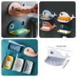Self-Adhesive Whale Soap Dish  (Random Colours) – Best Quality
