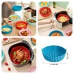 Silicone Air Fryer  (Random Colours)