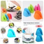 Silicon Pot Gloves  (Random Colours)