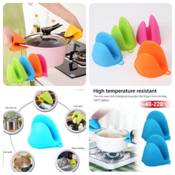 Silicon Pot Gloves  (Random Colours)