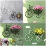 Bicycle Design Wall Basket (Black & White) – Without Flowers