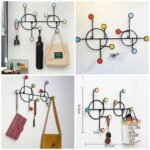 Nordic Style Wall Shelf With Hook Circle