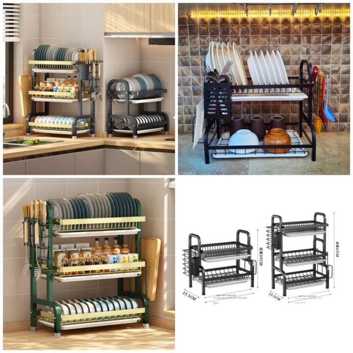 Multi-Tired Dish Rack  (3Layer ) (Box Packing)