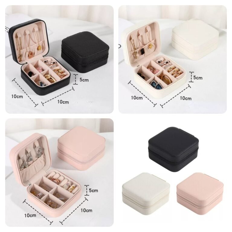 Mini Leather Jewellery Organizer (Random Colours)
