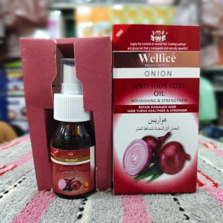 Wellice Onion Anti Hair Loss Hair Oil For Men And Women  - Each 💫☑ (With Box)💫💫