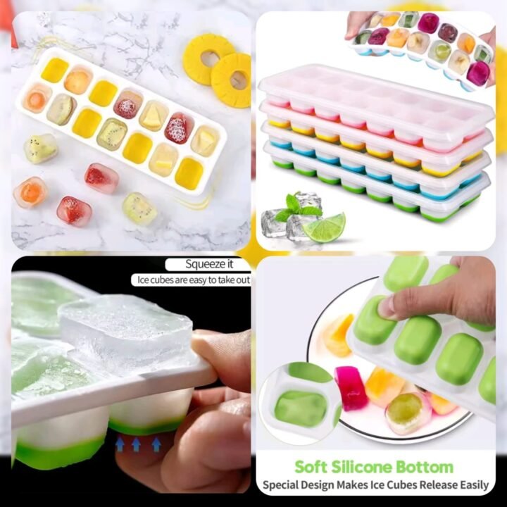 14Grid Icecube Tray with Lid