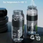NON BREAKABLE SPORT WATER BOTTLE WITH 2-SIPPER OPTION (800 ML):- each (THREE DIFFERENT COLORS)