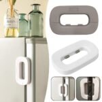 Ewolee Refrigerator Lock, Fridge Freezers Door Lock with Strong Adhesive, Double Buttons  – Each☑ (With Box)🇨🇳