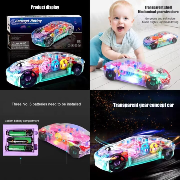 Concept Racing Car For Kids Multiple Lighting & Sound   - Each☑   (With Box)