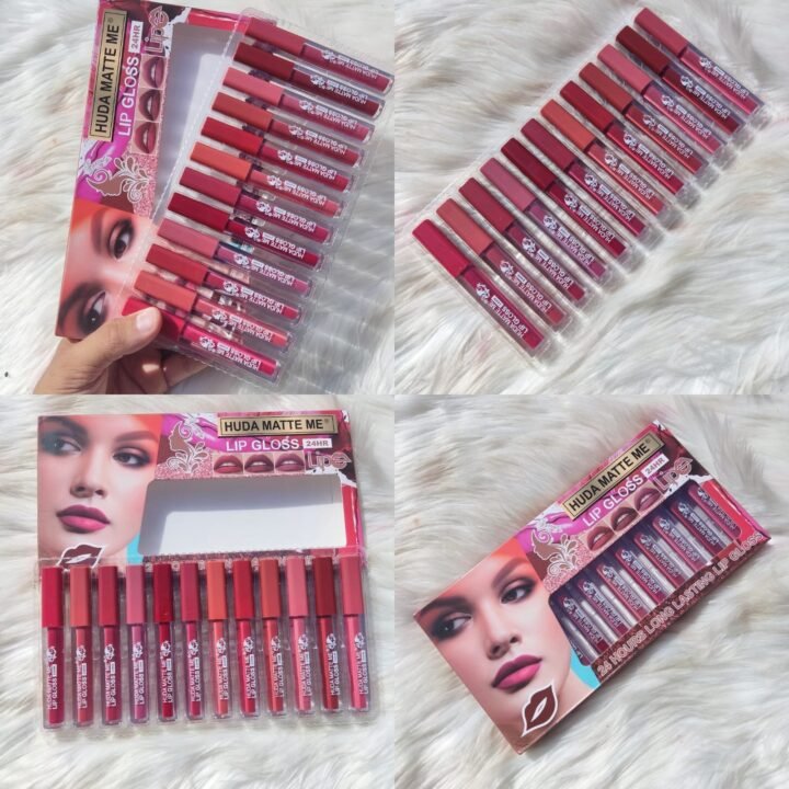 Huda matte  Nude gloss  Pack of 12