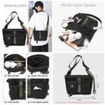 Double Pocket Accessories Bag @- (Black Colour)