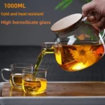 Heat Resistant Glass Teapot   (800 ML)