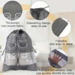 Non-Woven Fabric Shoe Bag (2 Pc)