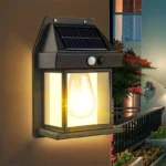 New Solar Tungsten Filament Wall Lamp Waterproof Intelligent Induction Wall Mounted