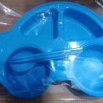 Car Plate Set With Two Sticks And One Spoon -(Random Colours)