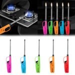 steel Plastic Kitchen Lighter Flame Adjustable, Refillable Safe & Secured  Random Colours 💫💫  💫🌟✨☑️  With Refill 💫💫