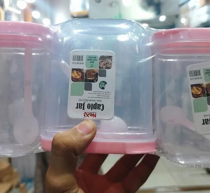 New Arrival  Capto Multipurpose storage Jar  (Pack of 3)  (Small Size)  Capacity : (825ML)   3 Pcs set🌟☑️💫  Random Colours💫💫