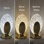Rechargeable LED Crystal Table Lamp