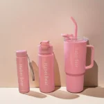 3Pcs Bottle Set With Straw