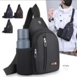 Travel Crossbody Bag Large Capacity Oxford Cloth Fashion S shoulder Bag Lightweight Solid Color Chest Bag