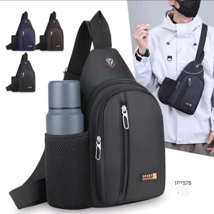 Travel Crossbody Bag Large Capacity Oxford Cloth Fashion S shoulder Bag Lightweight Solid Color Chest Bag