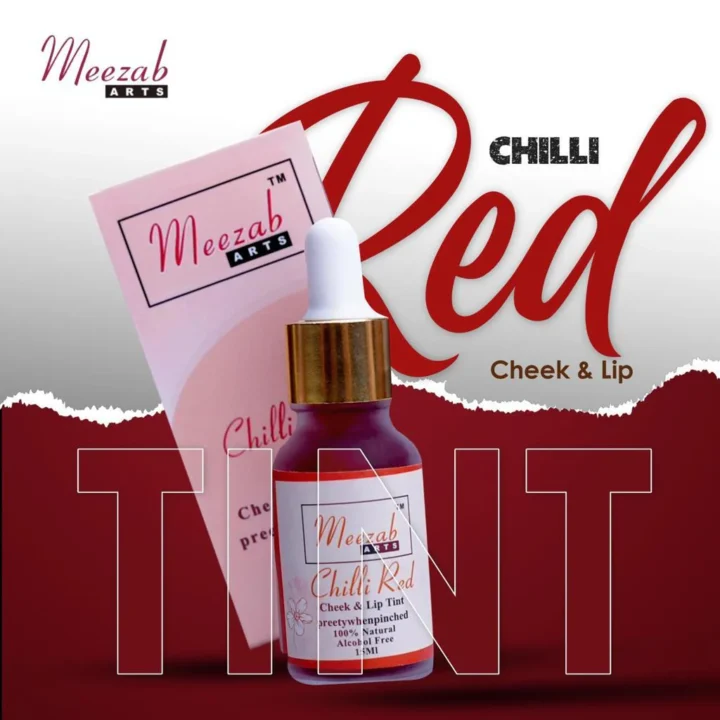 Lip Tint & Cheek Tint 15 ml By Meezab Artschilli red