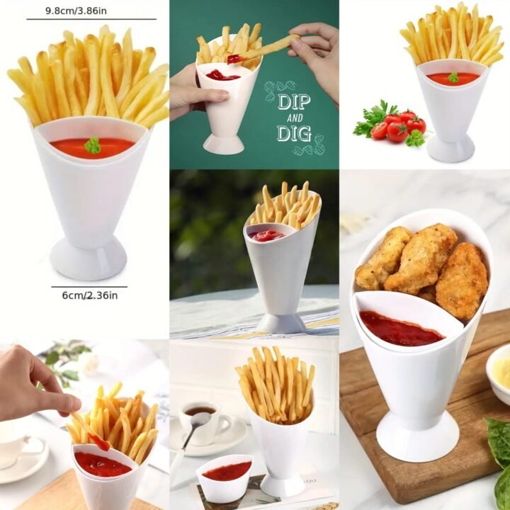 2 in 1 Portable french fries Cup