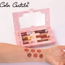 Color Castle  06 Pcs Velvet Lip Gloss set For Women And For Girls  pack of 6  just