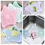Silicone Rubber Five-pointed Star Sink Drain Filter for Kitchen (pack of 2)