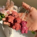 Mocoallure Korean Bear Key Chain Matte Lipgloss 6Pcs Set