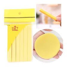 12 pcs Facial Cleansing Sponge Compressed Round Washing Face Sponge for Women Compress Exfoliating Removal Beauty Sponge