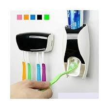 Automatic Toothpaste Squeezer Self Adhered Toothbrush Holder ... Random Colours 💫💫💫   💫✨🌟☑ (With Box)
