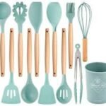 Silicone Utensils 12pcs Set  (Random Colours) Big Size – Premium Quality