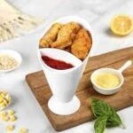 French Fries Dip Cone Cup with Sauce Holder