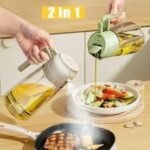 2 In 1 Glass Oil Spray Dispenser 470 ML