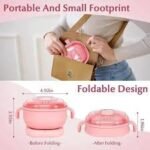 3 in 1 Portable Silicone Wax Warmer 400ML Foldable Wax Heater Hair .