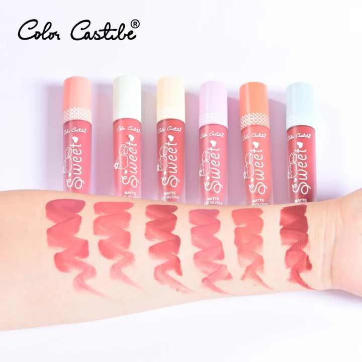 Color Castle Sweet Matte Lip Gloss 6Pcs