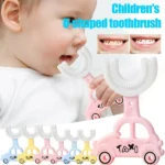 U-Shaped Cute Taxi Shape Toothbrush
