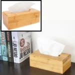 Bamboo Wooden Tissue Storage Box