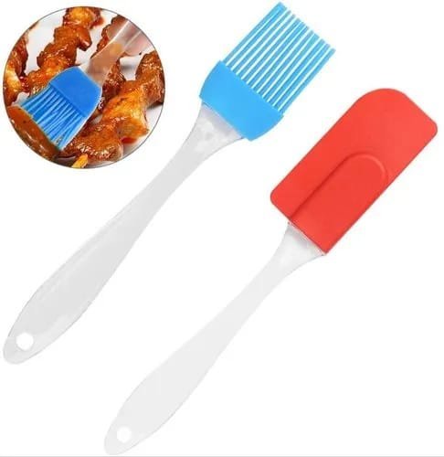Silicone Brush and Spatula Set, 2-Pieces