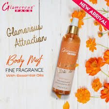 glamorous face body mist Attraction fine fragrance with essential oils 250ml