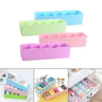 5 Grids Drawer Organizer Storage Organizer for Home Closet 5 Grids Drawer Divider (High Quality)