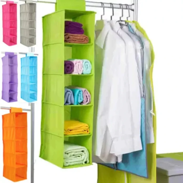Hanging Wardrobe Section Storage Closet 5 layer A Quality