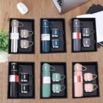 Vaccum Flask Set  (Box Packing) Random Colours