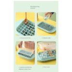 Ice Cube Tray Mold Ice Maker With Lid and Box – 62 Ice Cubes