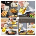 2 In 1 Glass Oil Spray Dispenser 470 ML