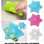 Silicone Rubber Five-pointed Star Sink Drain Filter for Kitchen (pack of 2)
