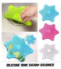Silicone Rubber Five-pointed Star Sink Drain Filter for Kitchen (pack of 2)