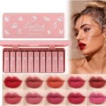 Dragon Ranee Vigor Make Up Matte Lipstick 10Pcs Set