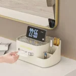 Modern Makeup Organizer With Tissue Box Stylish Cosmetic Display Desk Storagef & F